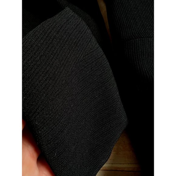 Alex Garfield Garfield & Mark black Rib Jacket Blazer zipper Women Size 4 - Picture 6 of 7